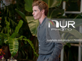 Eddie Redmayne attends ''The Day of the Jackal'' photocall at The St. Regis Hotel in Rome, Italy, on November 7, 2024. (