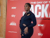 Lashana Lynch attends ''The Day of the Jackal'' photocall at The St. Regis Hotel in Rome, Italy, on November 7, 2024. (