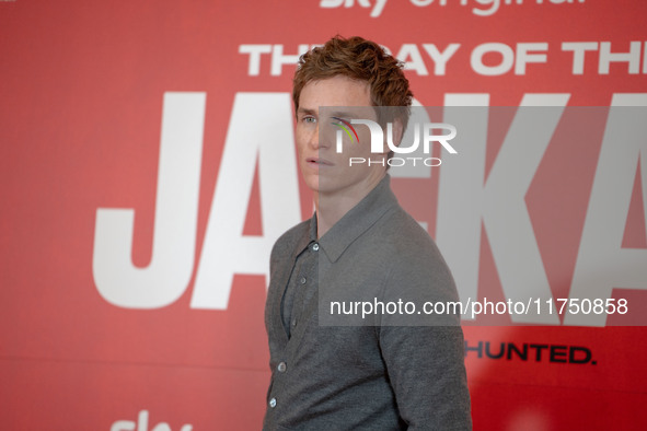 Eddie Redmayne attends ''The Day of the Jackal'' photocall at The St. Regis Hotel in Rome, Italy, on November 7, 2024. 