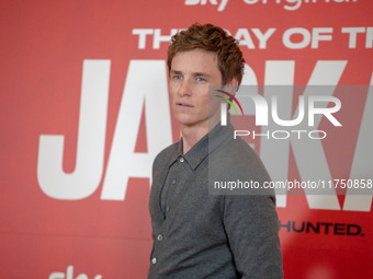 Eddie Redmayne attends ''The Day of the Jackal'' photocall at The St. Regis Hotel in Rome, Italy, on November 7, 2024. (