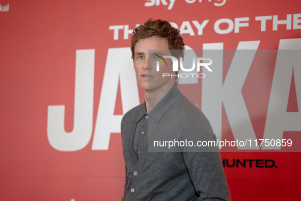 Eddie Redmayne attends ''The Day of the Jackal'' photocall at The St. Regis Hotel in Rome, Italy, on November 7, 2024. 