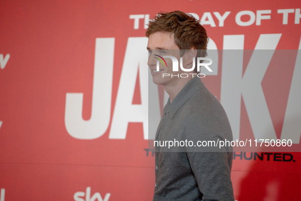 Eddie Redmayne attends ''The Day of the Jackal'' photocall at The St. Regis Hotel in Rome, Italy, on November 7, 2024. 