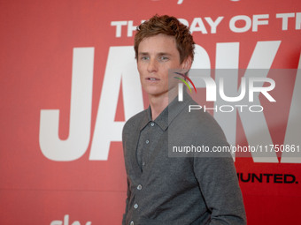 Eddie Redmayne attends ''The Day of the Jackal'' photocall at The St. Regis Hotel in Rome, Italy, on November 7, 2024. (