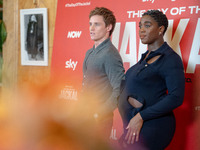 Eddie Redmayne and Lashana Lynch attend ''The Day of the Jackal'' photocall at The St. Regis Hotel in Rome, Italy, on November 7, 2024. (