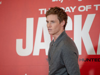 Eddie Redmayne attends ''The Day of the Jackal'' photocall at The St. Regis Hotel in Rome, Italy, on November 7, 2024. (