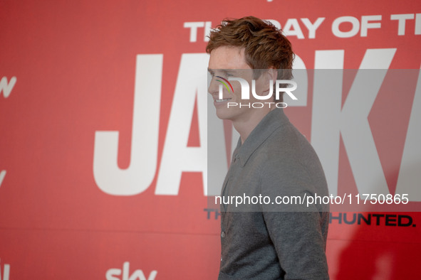 Eddie Redmayne attends ''The Day of the Jackal'' photocall at The St. Regis Hotel in Rome, Italy, on November 7, 2024. 