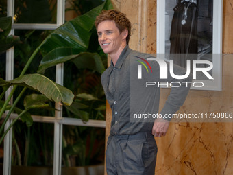 Eddie Redmayne attends ''The Day of the Jackal'' photocall at The St. Regis Hotel in Rome, Italy, on November 7, 2024. (