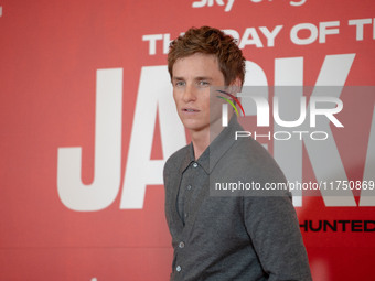 Eddie Redmayne attends ''The Day of the Jackal'' photocall at The St. Regis Hotel in Rome, Italy, on November 7, 2024. (