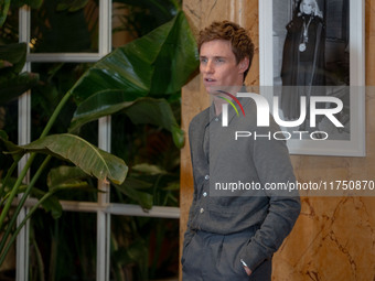 Eddie Redmayne attends ''The Day of the Jackal'' photocall at The St. Regis Hotel in Rome, Italy, on November 7, 2024. (