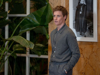 Eddie Redmayne attends ''The Day of the Jackal'' photocall at The St. Regis Hotel in Rome, Italy, on November 7, 2024. (