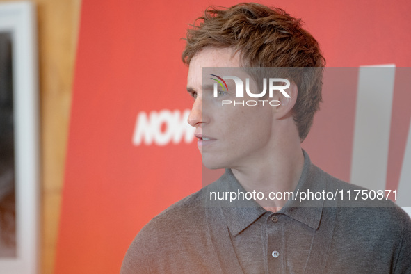 Eddie Redmayne attends ''The Day of the Jackal'' photocall at The St. Regis Hotel in Rome, Italy, on November 7, 2024. 