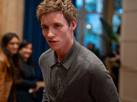 Eddie Redmayne attends ''The Day of the Jackal'' photocall at The St. Regis Hotel in Rome, Italy, on November 7, 2024. (