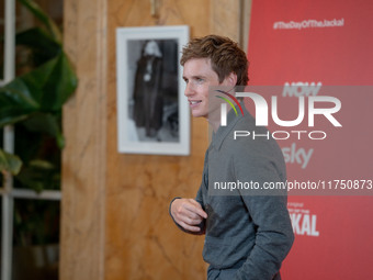 Eddie Redmayne attends ''The Day of the Jackal'' photocall at The St. Regis Hotel in Rome, Italy, on November 7, 2024. (