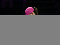 RIYADH, SAUDI ARABIA - NOVEMBER 07: Iga Swiatek of Poland during her match against Daria Kasatkina, on Day 6 of the 2024 WTA Finals, part of...