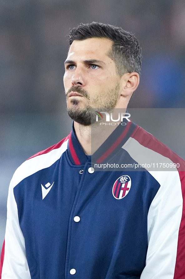 Remo Freuler of Bologna FC looks on during the UEFA Champions League 2024/25 League Phase MD4 match between Bologna FC and AS Monaco at Stad...