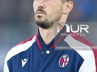 Remo Freuler of Bologna FC looks on during the UEFA Champions League 2024/25 League Phase MD4 match between Bologna FC and AS Monaco at Stad...