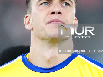 Radoslaw Majecki of AS Monaco looks on during the UEFA Champions League 2024/25 League Phase MD4 match between Bologna FC and AS Monaco at S...