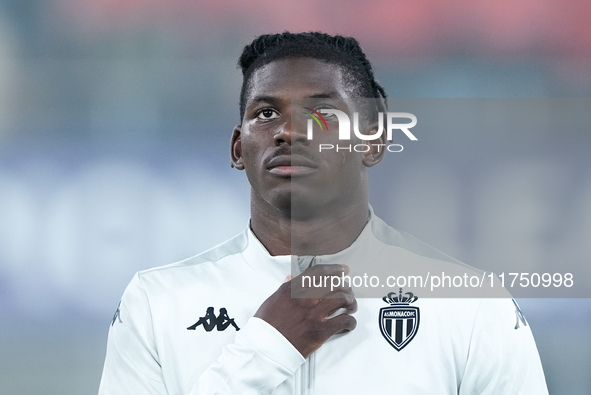 Breel Embolo of AS Monaco looks on during the UEFA Champions League 2024/25 League Phase MD4 match between Bologna FC and AS Monaco at Stadi...