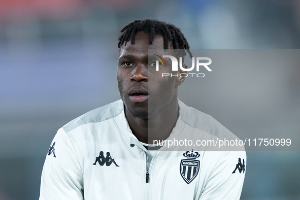 Breel Embolo of AS Monaco looks on during the UEFA Champions League 2024/25 League Phase MD4 match between Bologna FC and AS Monaco at Stadi...