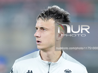 Aleksandr Golovin of AS Monaco looks on during the UEFA Champions League 2024/25 League Phase MD4 match between Bologna FC and AS Monaco at...