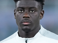 Christian Mawissa of AS Monaco looks on during the UEFA Champions League 2024/25 League Phase MD4 match between Bologna FC and AS Monaco at...