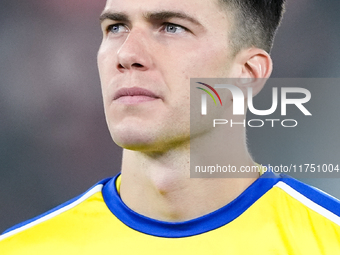 Radoslaw Majecki of AS Monaco looks on during the UEFA Champions League 2024/25 League Phase MD4 match between Bologna FC and AS Monaco at S...