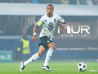 Thilo Kehrer of AS Monaco during the UEFA Champions League 2024/25 League Phase MD4 match between Bologna FC and AS Monaco at Stadio Renato...