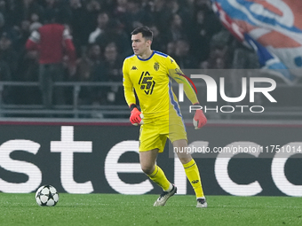 Radoslaw Majecki of AS Monaco during the UEFA Champions League 2024/25 League Phase MD4 match between Bologna FC and AS Monaco at Stadio Ren...