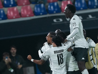 Thilo Kehrer of AS Monaco celebrates after scoring first goal during the UEFA Champions League 2024/25 League Phase MD4 match between Bologn...