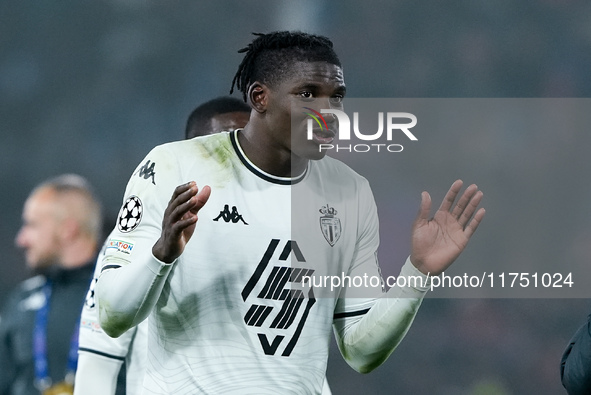 Breel Embolo of AS Monaco during the UEFA Champions League 2024/25 League Phase MD4 match between Bologna FC and AS Monaco at Stadio Renato...