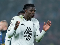 Breel Embolo of AS Monaco during the UEFA Champions League 2024/25 League Phase MD4 match between Bologna FC and AS Monaco at Stadio Renato...