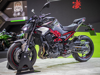 The Kawasaki Z900 MY 2025 is at the 110th International Motorcycle and Accessories Exhibition 2024 at Fiera Milano Rho in Milan, Italy, on N...