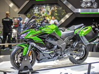 The Kawasaki 1100 SX MY 2025 is at the 110th International Motorcycle and Accessories Exhibition 2024 at Fiera Milano Rho in Milan, Italy, o...