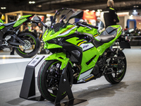 The Kawasaki SE MY 2025 is at the 110th International Motorcycle and Accessories Exhibition 2024 at Fiera Milano Rho in Milan, Italy, on Nov...