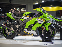 The Kawasaki ZX-10R MY 2025 is at the 110th International Motorcycle and Accessories Exhibition 2024 at Fiera Milano Rho in Milan, Italy, on...