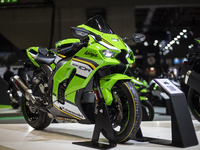 The Kawasaki ZX-10R MY 2025 is at the 110th International Motorcycle and Accessories Exhibition 2024 at Fiera Milano Rho in Milan, Italy, on...