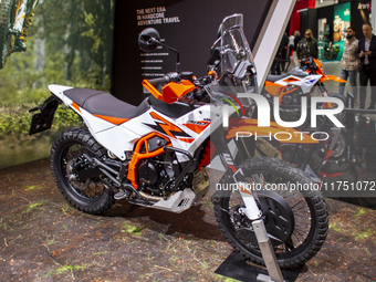 KTM 39 is at the 110th International Motorcycle and Accessories Exhibition 2024 at Fiera Milano Rho in Milan, Italy, on November 6, 2024. (