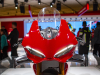 The Ducati Panigale V4 MY 2025 is at the 110th International Motorcycle and Accessories Exhibition 2024 at Fiera Milano Rho in Milan, Italy,...