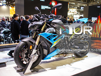 The BMW S1000 R is at the 110th International Motorcycle and Accessories Exhibition 2024 at Fiera Milano Rho in Milan, Italy, on November 6,...