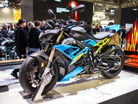 The BMW S1000 R is at the 110th International Motorcycle and Accessories Exhibition 2024 at Fiera Milano Rho in Milan, Italy, on November 6,...