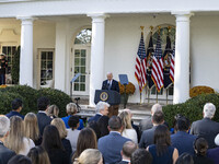 In Washington, DC, on November 7, 2024, President Joe Biden addresses the nation on the election outcome and a peaceful transfer of power in...