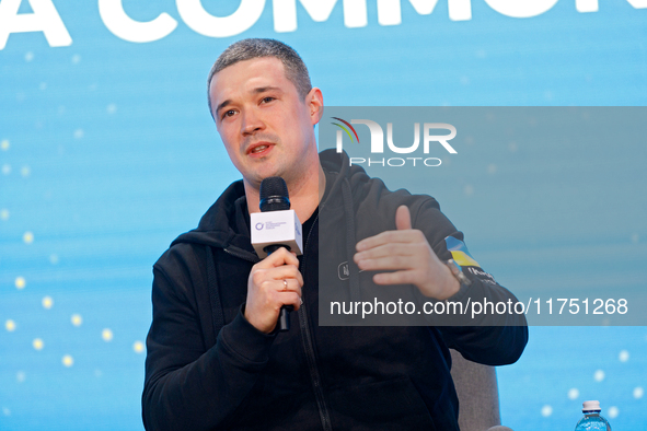 In Kyiv, Ukraine, on November 7, 2024, Deputy Prime Minister for Innovation, Education, Science and Technology Development and Minister of D...