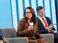 Yuliia Svyrydenko, First Deputy Prime Minister of Ukraine and Minister of Economy of Ukraine, attends the ''Ukraine and Europe: Toward a Com...