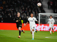 Tuta of Eintracht Frankfurt  controls the ball during the Eurepa League Round 4 match between Eintracht Frankfurt v SK Slavia Prague at the...