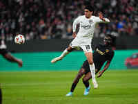 Mahmoud Dahoud of Eintracht Frankfurt  controls the ball during the Eurepa League Round 4 match between Eintracht Frankfurt v SK Slavia Prag...