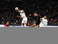 Ellyes Skhiri of Eintracht Frankfurt  heads during the Eurepa League Round 4 match between Eintracht Frankfurt v SK Slavia Prague at the Deu...