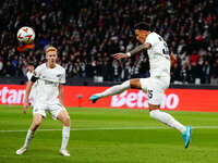 Tuta of Eintracht Frankfurt  controls the ball during the Eurepa League Round 4 match between Eintracht Frankfurt v SK Slavia Prague at the...