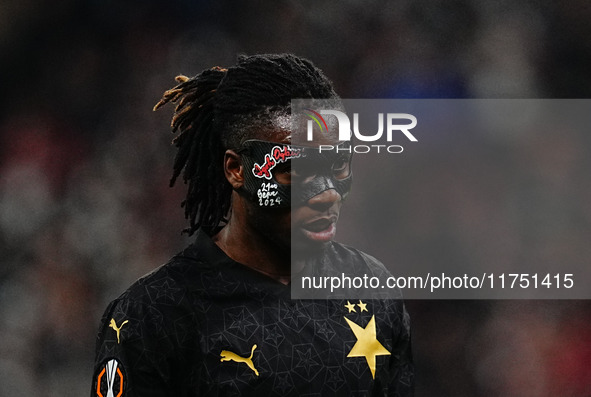 Igoh Ogbu of SK Slavia Prague  // during the Eurepa League Round 4 match between Eintracht Frankfurt v SK Slavia Prague at the Deutsche Bank...