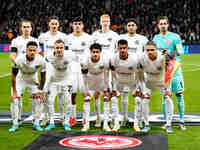  Eintracht Frankfurt team  during the Eurepa League Round 4 match between Eintracht Frankfurt v SK Slavia Prague at the Deutsche Bank Park,...