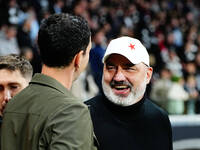 Trpisovsky gestures during the Eurepa League Round 4 match between Eintracht Frankfurt v SK Slavia Prague at the Deutsche Bank Park, Frankfu...